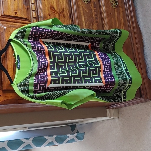 💚Vivian Shyu Made in Italy Oversized Geometric Bohemian Look Tunic - Picture 11 of 11